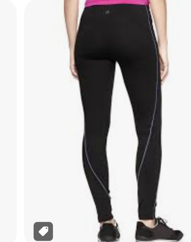 NWT GapFit gFast reflective leggings Black